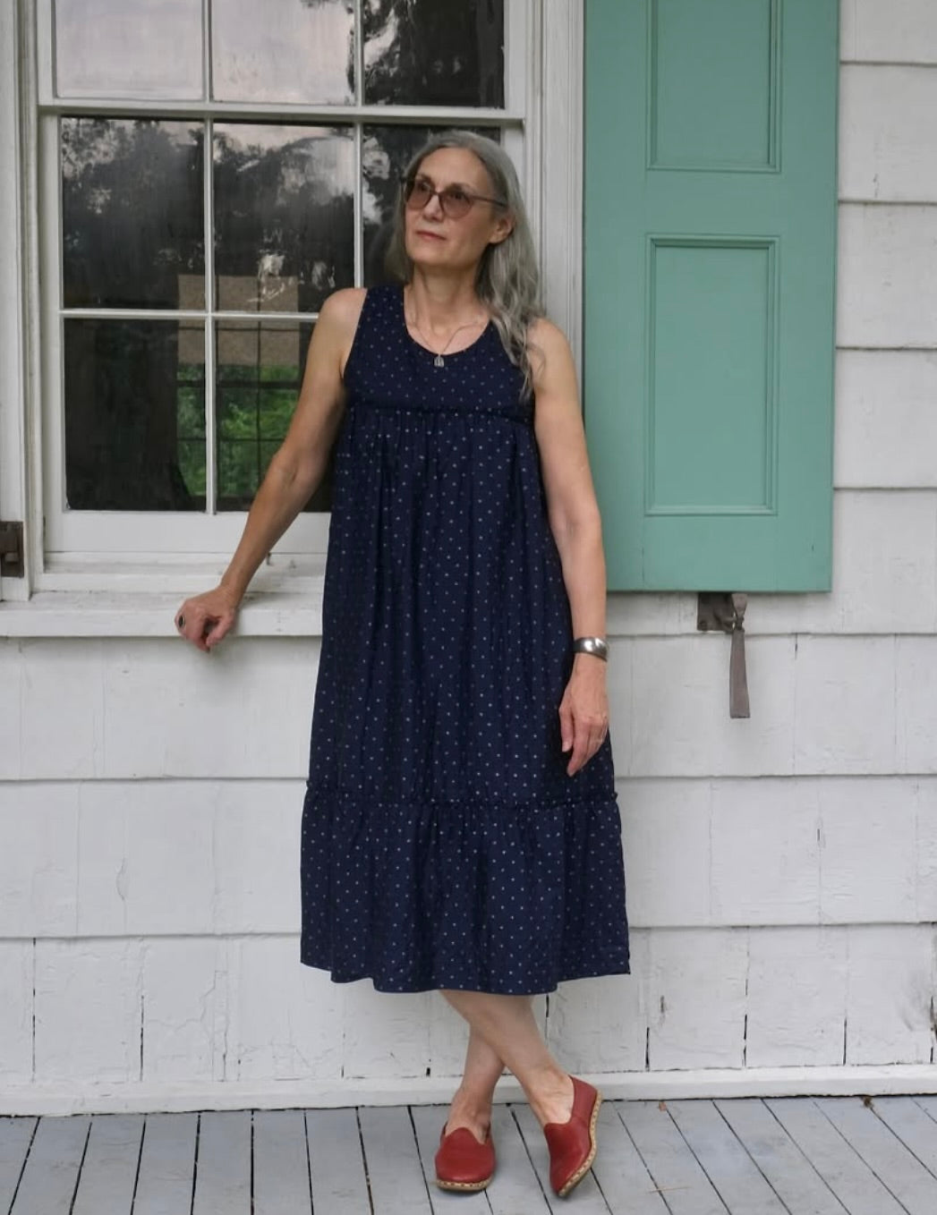 Uqnatu: Silk Ikat Tiered Dress