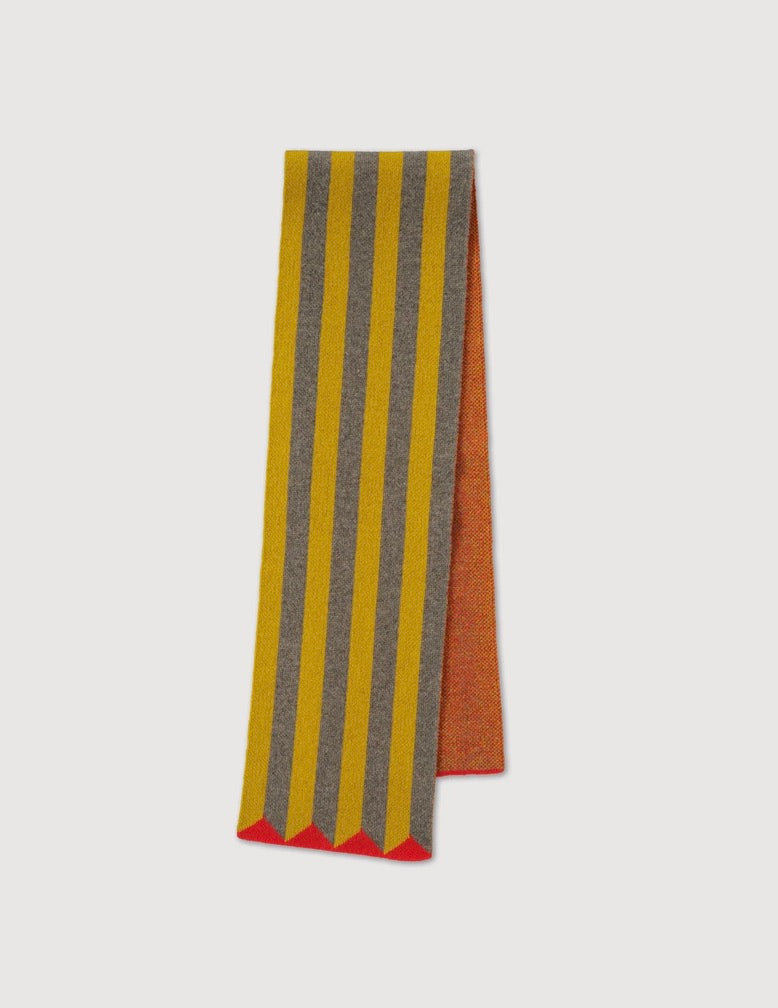 Small Vertical Stripe Scarf: 2 Color Options