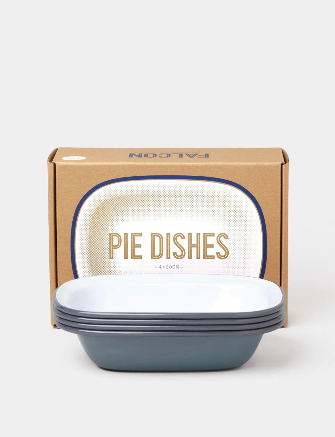 Oblong Pie Dish: Pigeon Grey