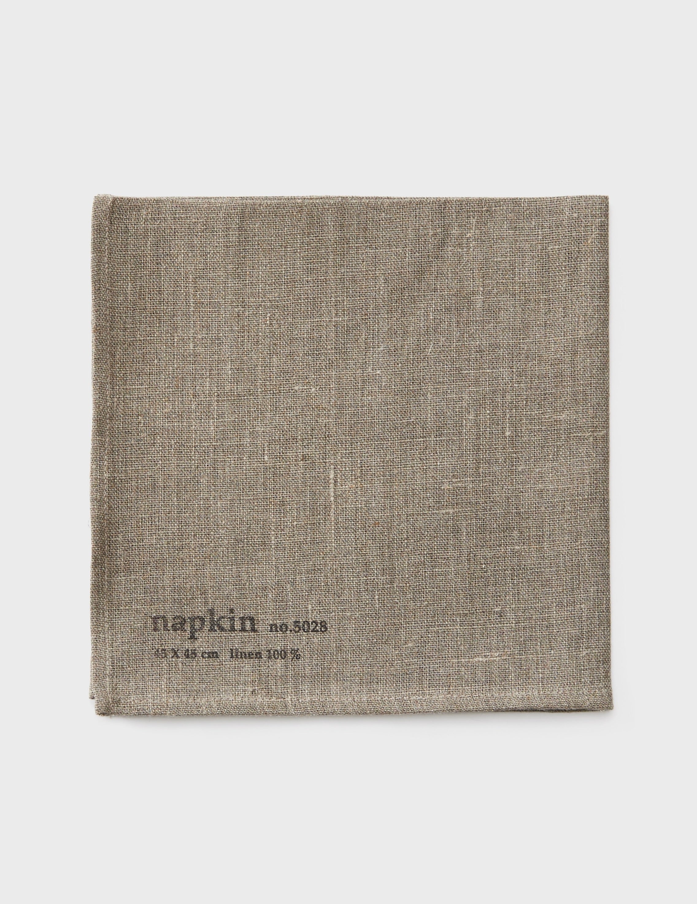 Napkin: Natural w/Stamp