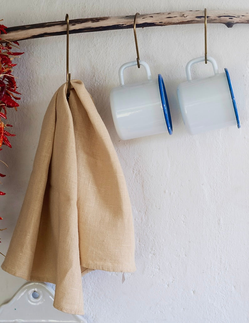 Thick Linen Kitchen Cloth: Canari