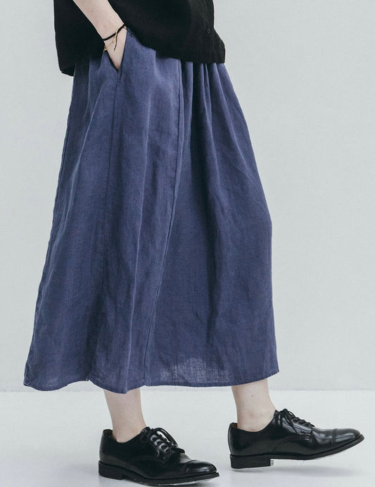 Beth Skirt: Smoke Blue