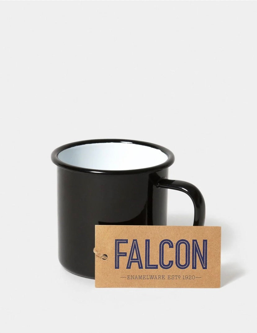Falcon Enamelware Mug: Coal Black