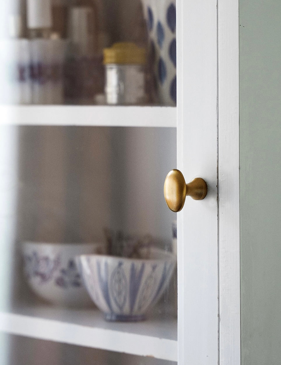 Brass Oval Knob