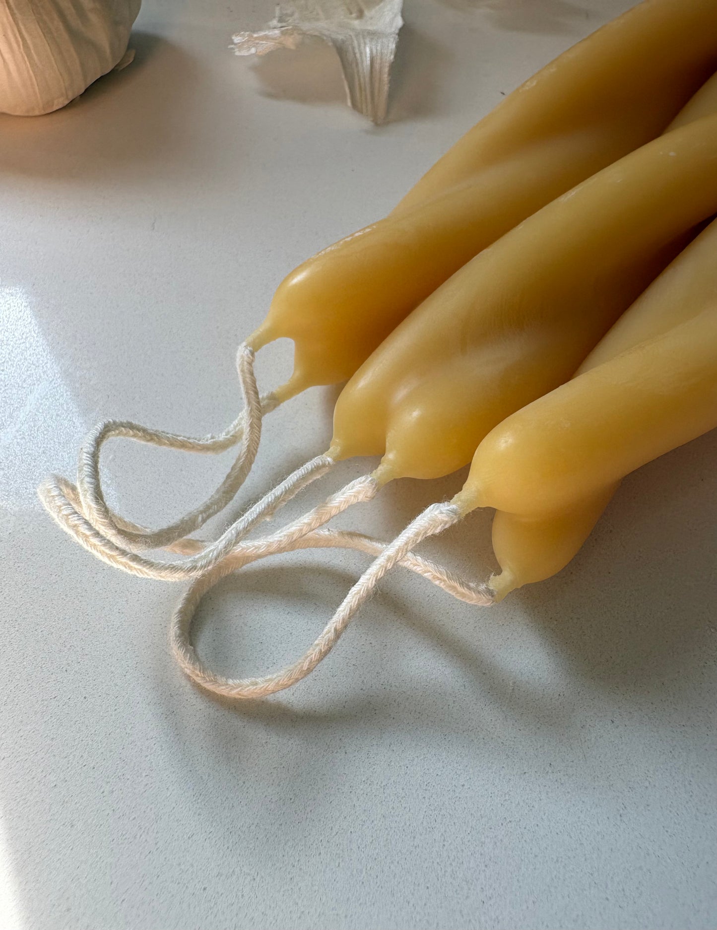 Beeswax Twin Flame Candle