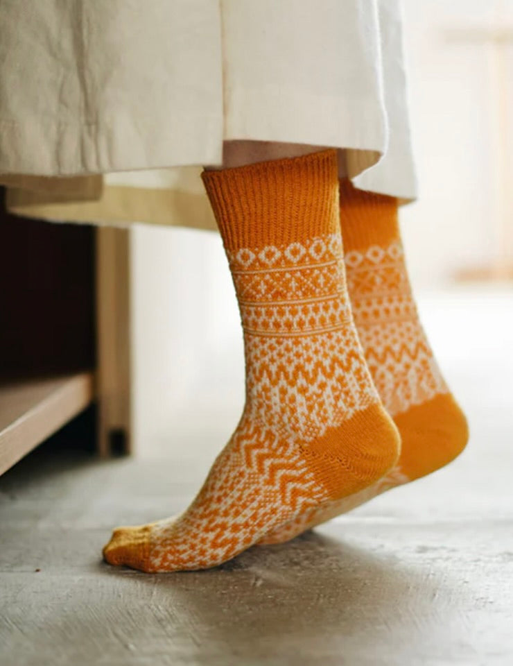Wool Jacquard Socks