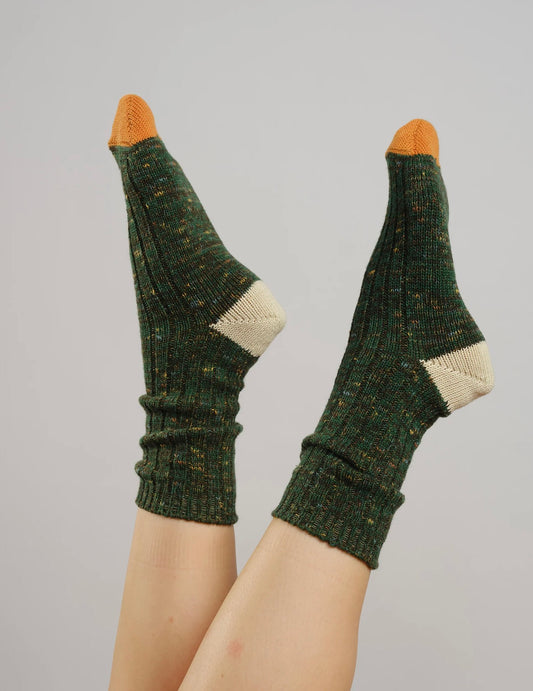 DEGEN: Wool Crew Socks: Thicket