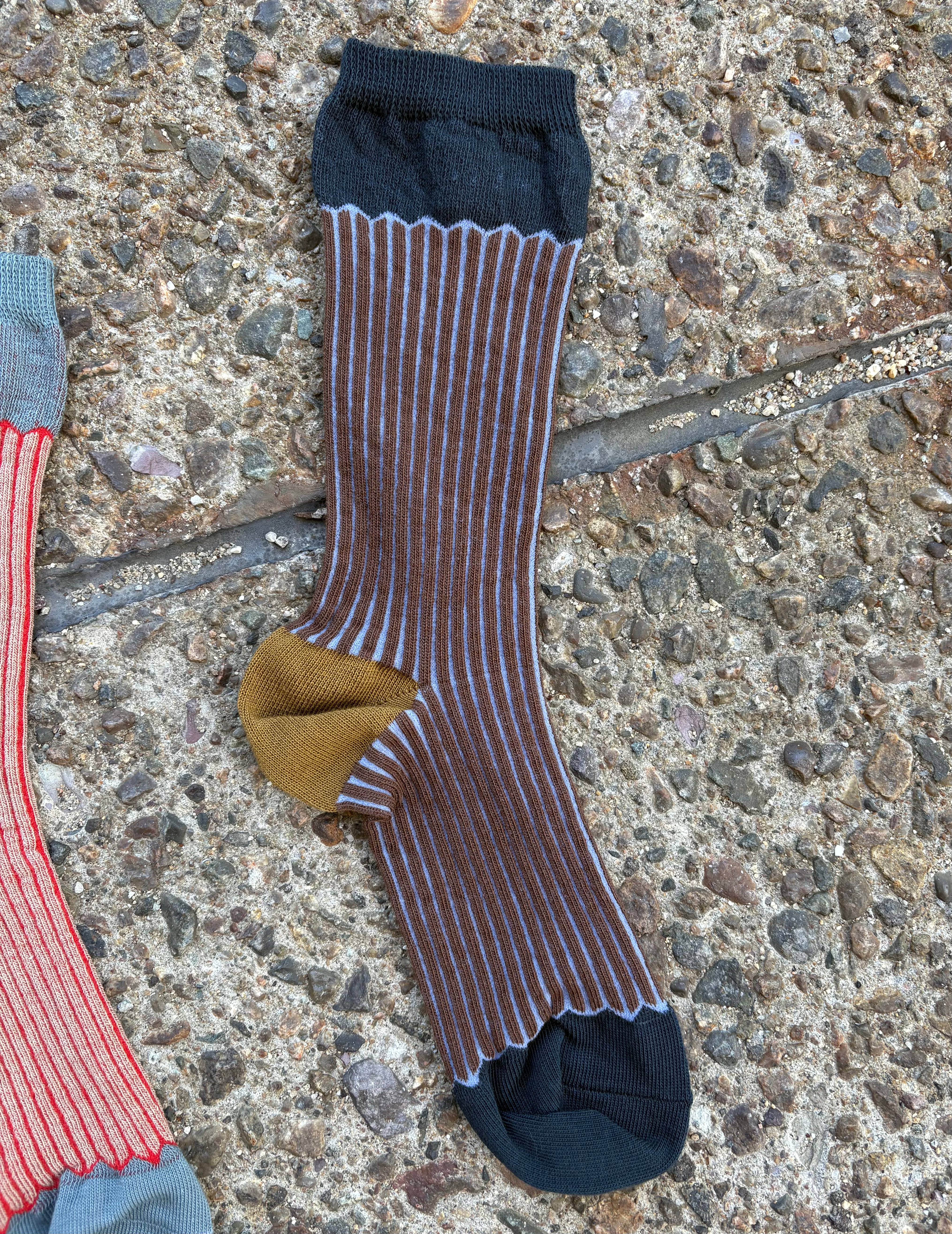 Exquisite J: Rib Crew Socks