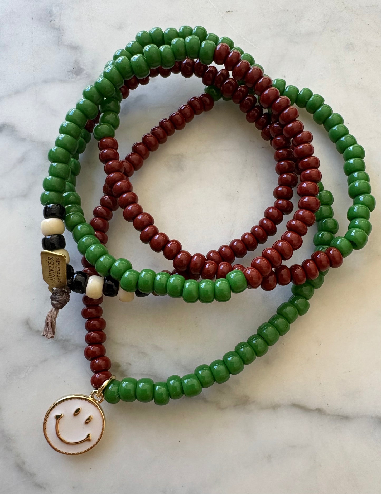 PATCH NYC: Happy Face Beaded Necklace