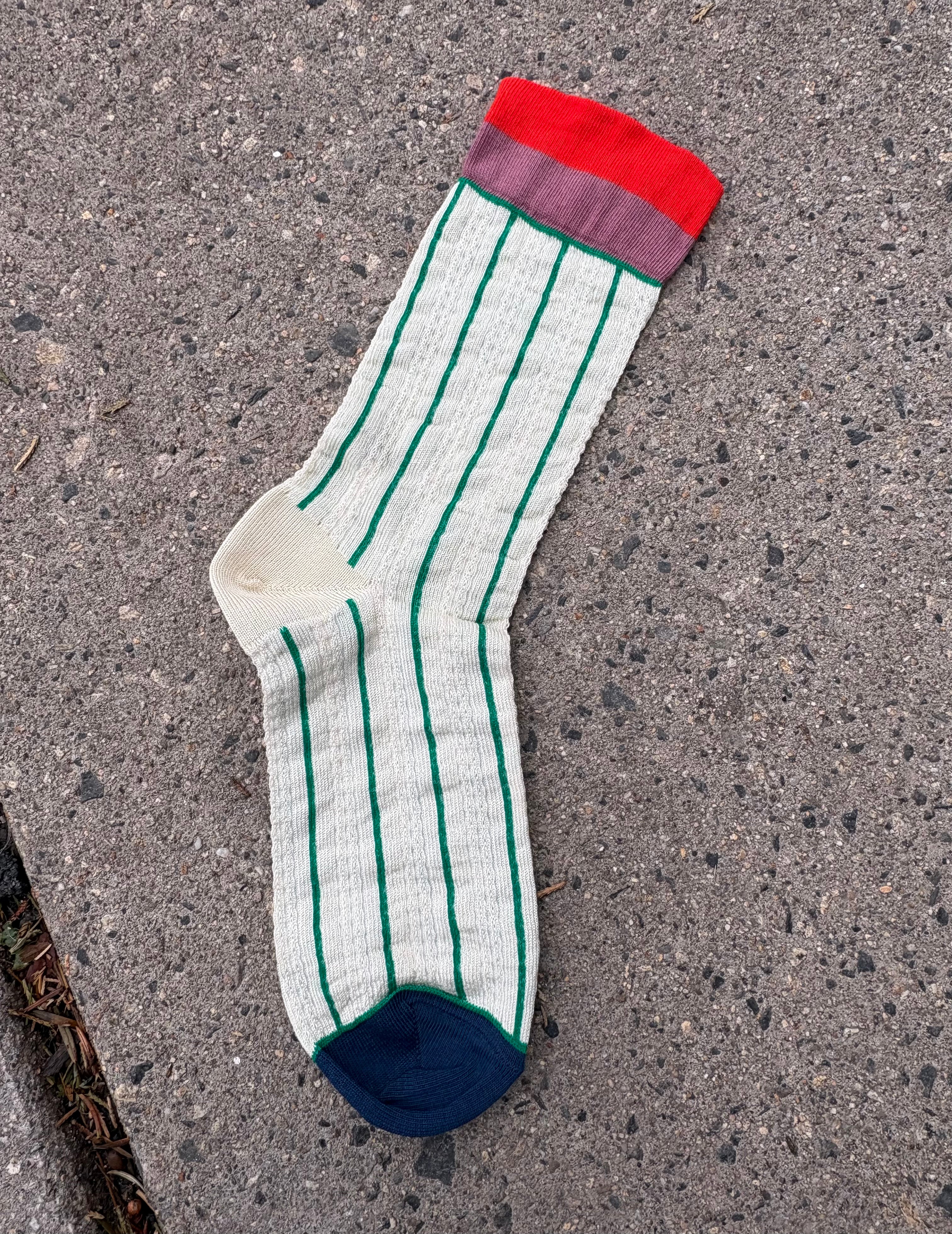 Exquisite J: Crew Socks: Stripes