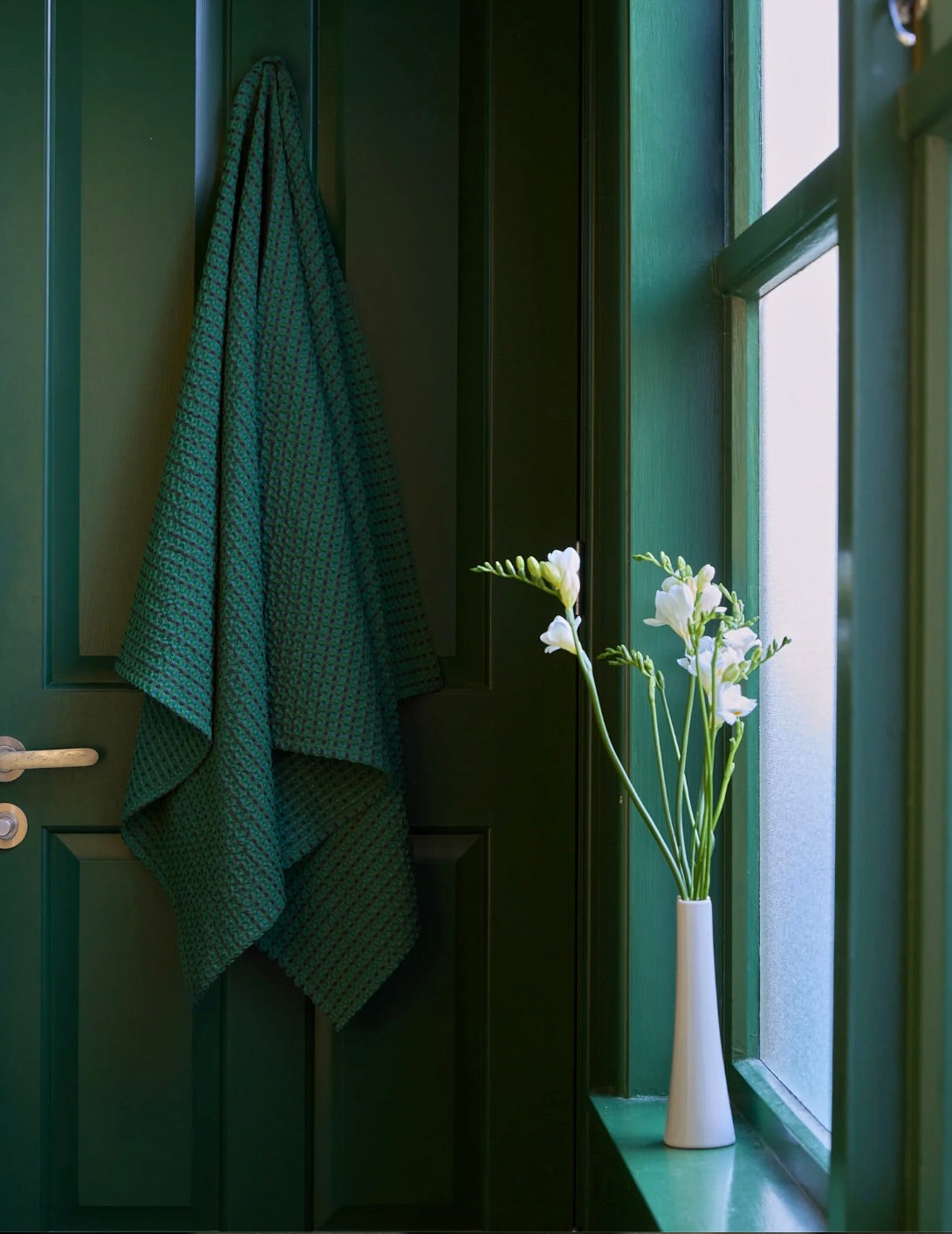 Aalto Bath Towels: Eucalyptus/Multi
