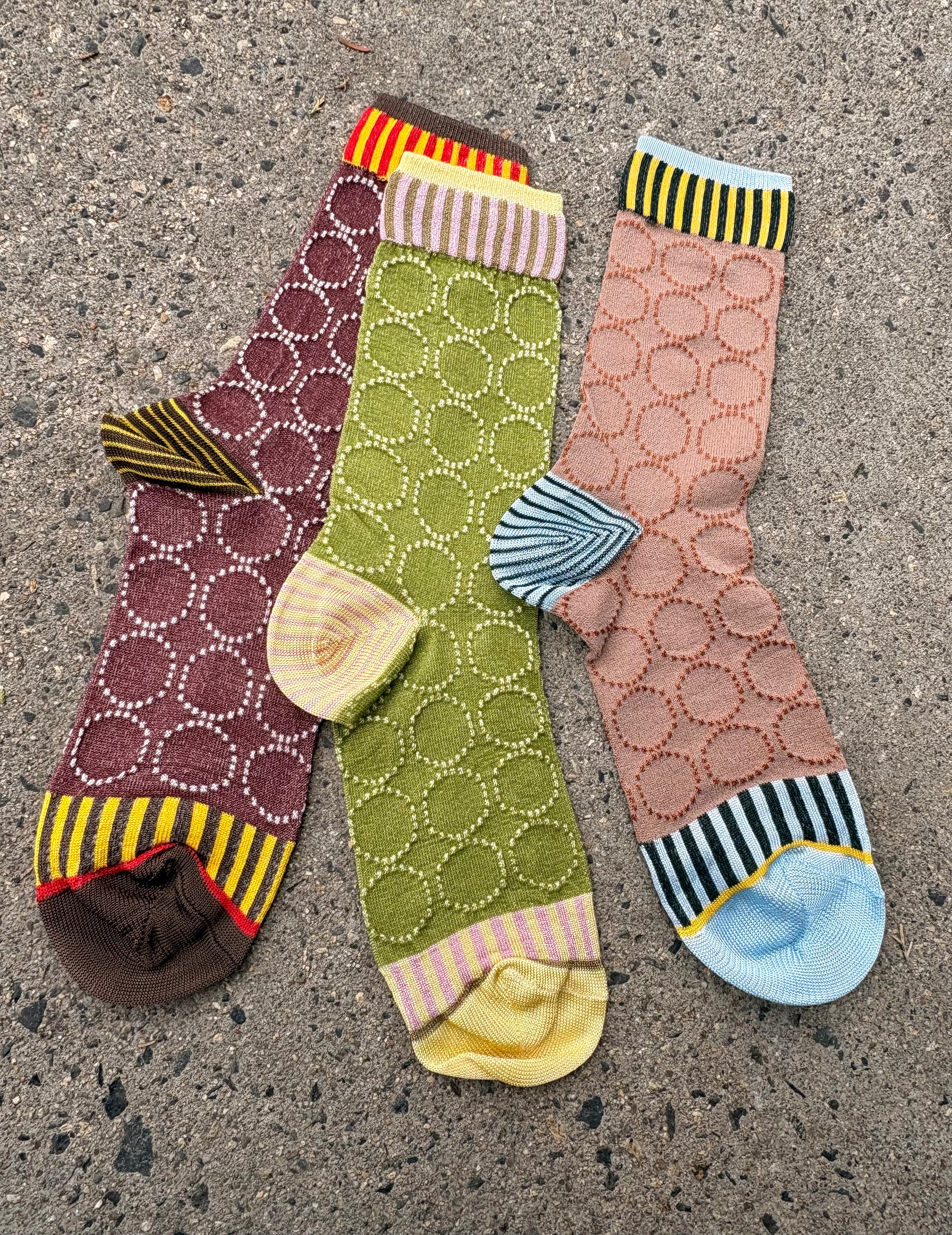 Exquisite J: Crew Socks: Rings