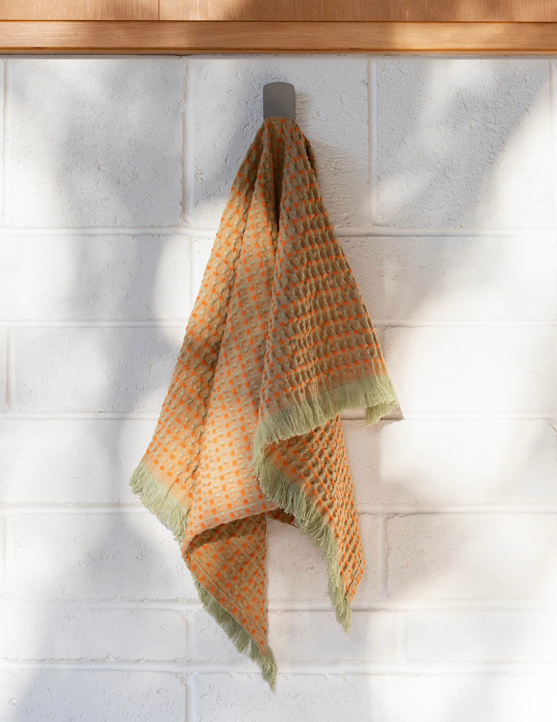 Mae Hand Towel: Avocado/Jaffa